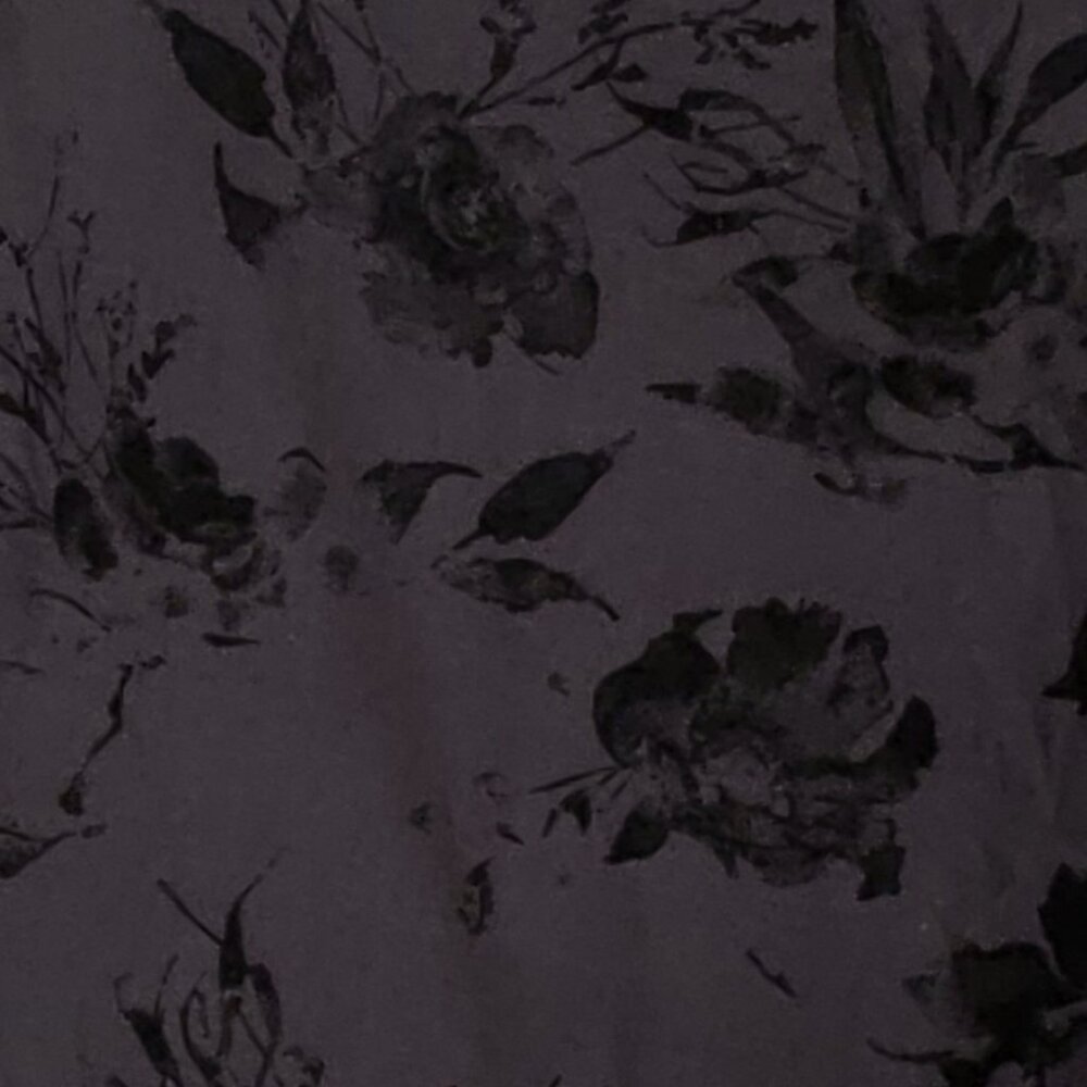 TC2 LuLaRoe Tall & Curvy 2 Leggings Black Roses Flowers on Gray Rare ! NWT L50
